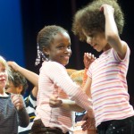 Dancing in the Spring Concert: Quincy, Emma, Aurora ’16 in 2007