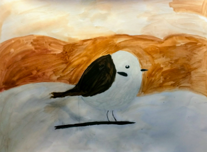 <span style="color: #000000;">2nd Grade snowy plover watercolor</span>